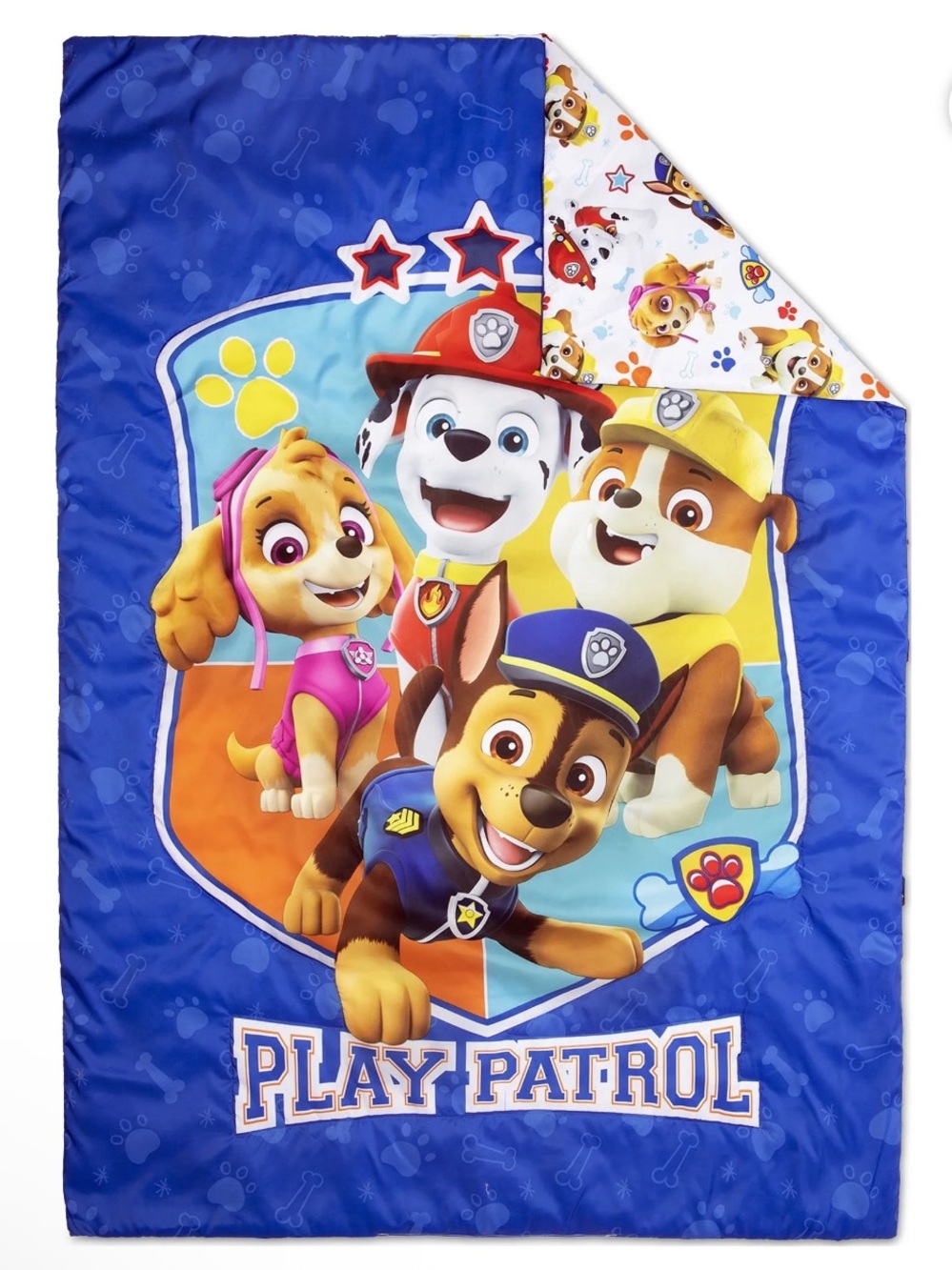 Paw Patrol Toddler Bed Comforter Play Patrol Chase Marshall Skye